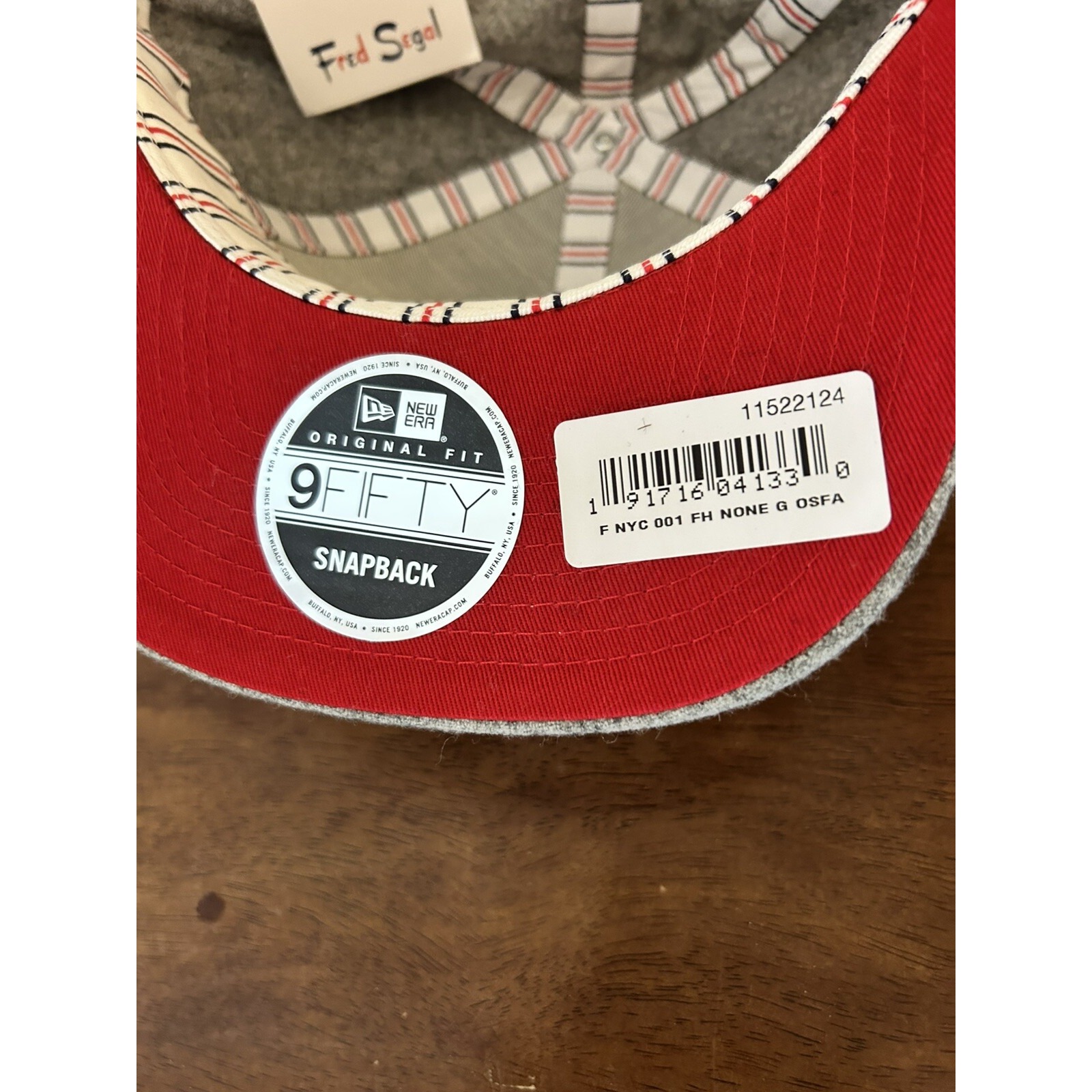 Fred Segal New Era 9fifty Lion Snapback Hat Gray Red Blue Fscb0036 Nwt Mens — image 7 of 7